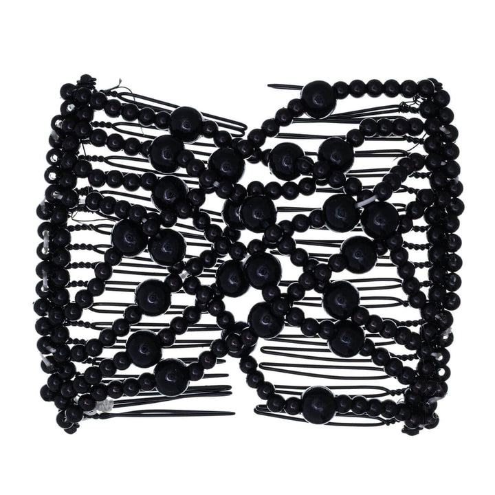 Hårkammar med elastiskt pärlband