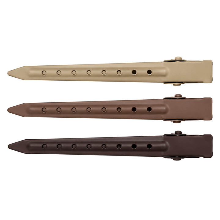 Metal Hair Clip, Matte Finish, 9 cm, 3-Pack