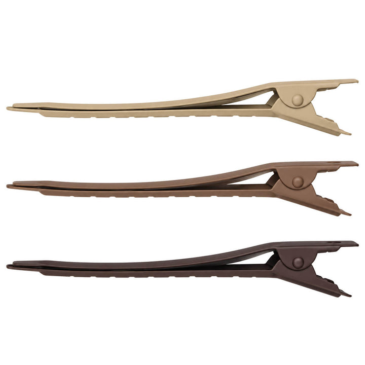 Metal Hair Clip, Matte Finish, 9 cm, 3-Pack