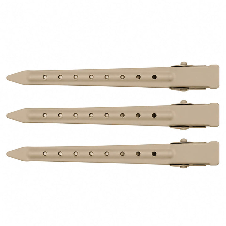 Metal Hair Clip, Matte Finish, 9 cm, 3-Pack