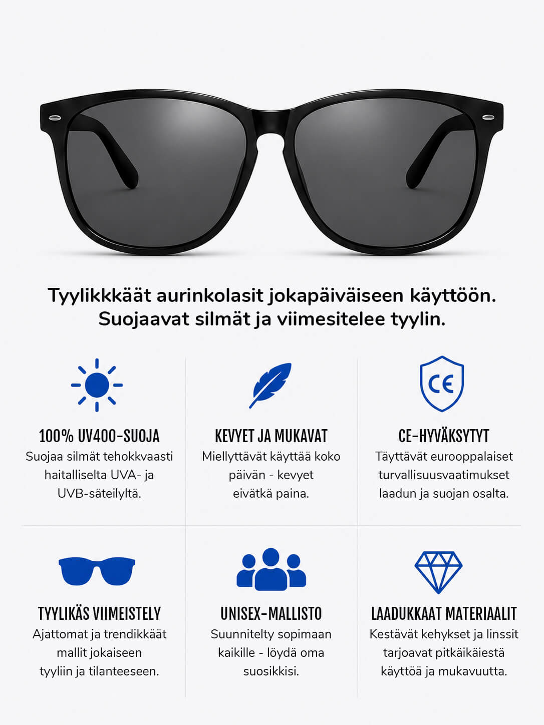 Kulmikkaat imagolasit feikki silmälasit