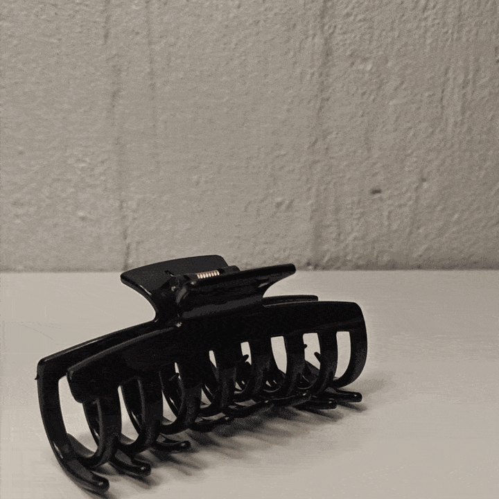 Flexibel hårklämma, plastisk hajtand, 10 cm