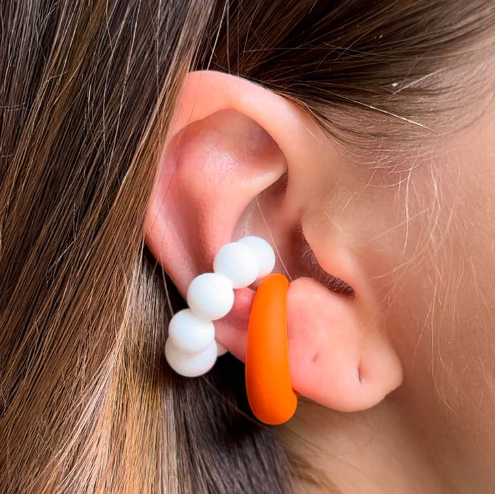 Plastic ear cuff earrings