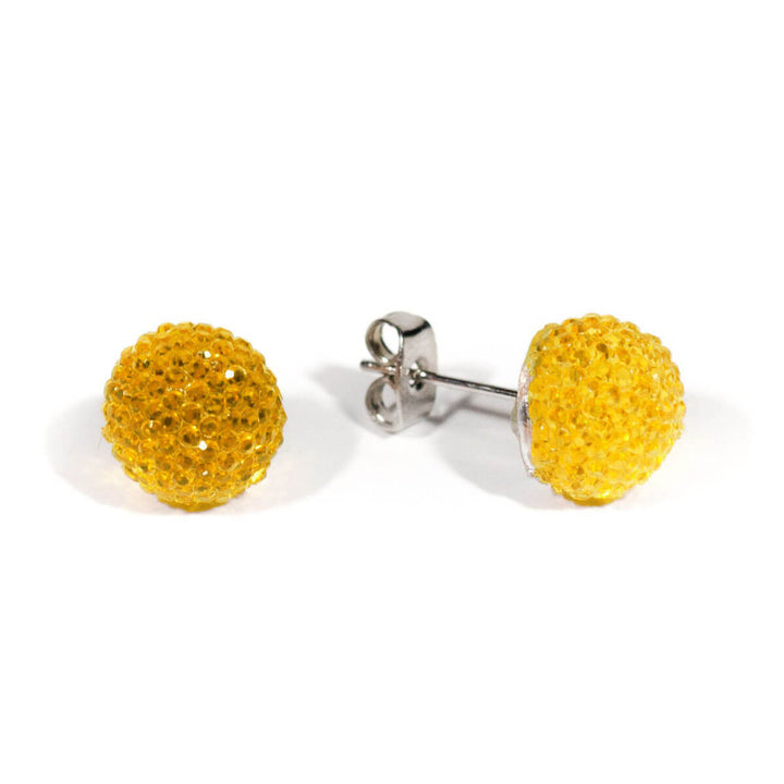 Shiny ball earrings 10mm