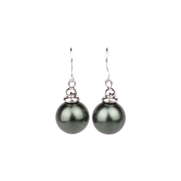 Hanging glass bead earrings (Steel 316L)