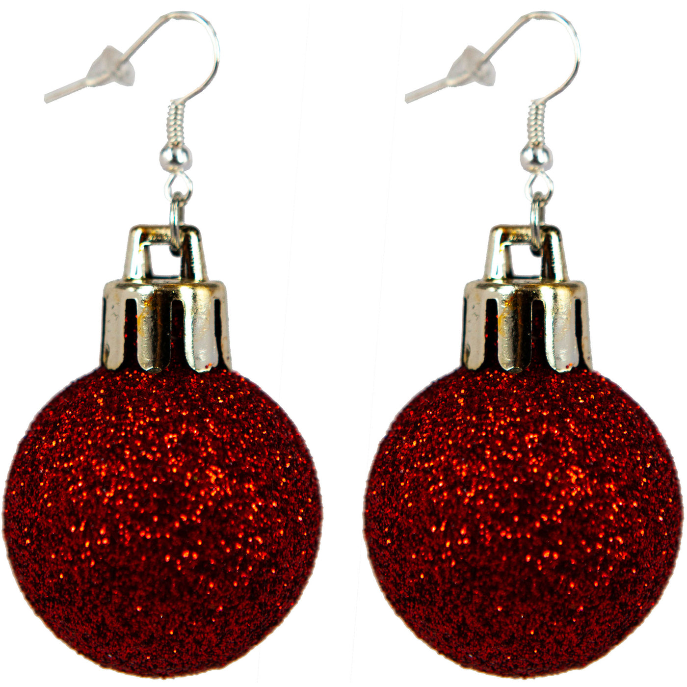 Christmas ball earrings ø 3,1cm