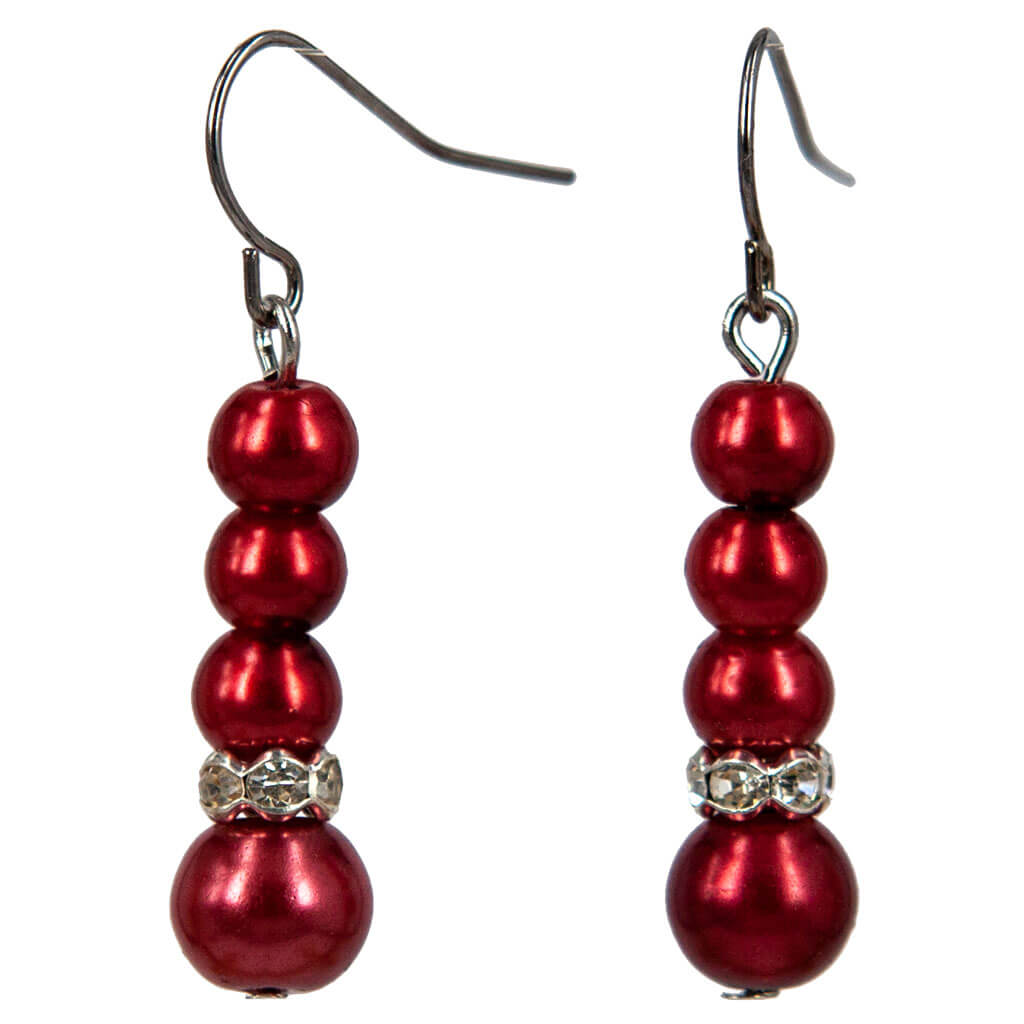 Glass bead earrings
