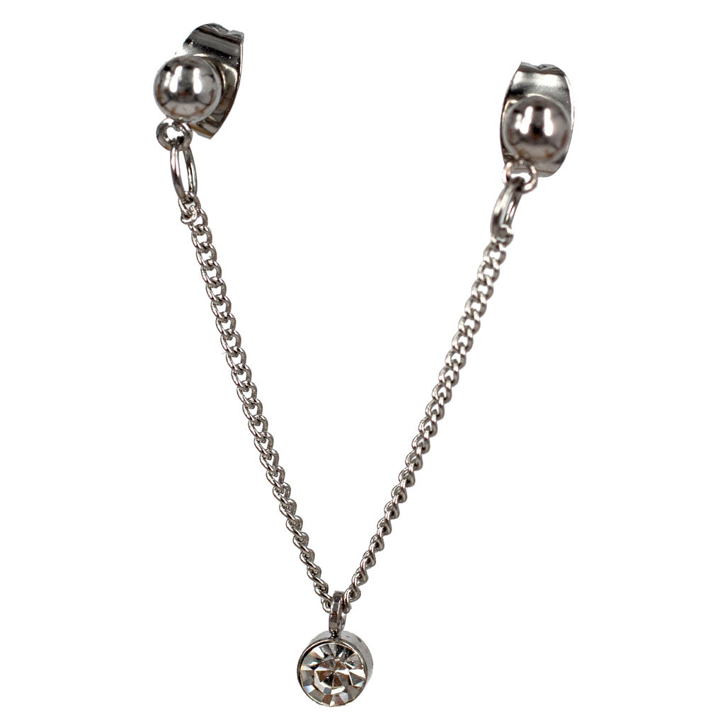 2 hole chain earrings