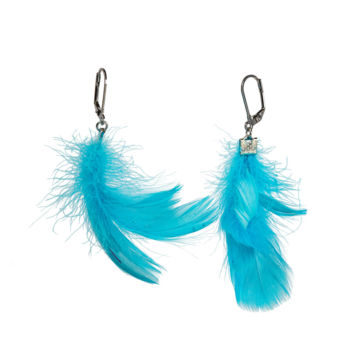 Feather earrings (steel 316L)