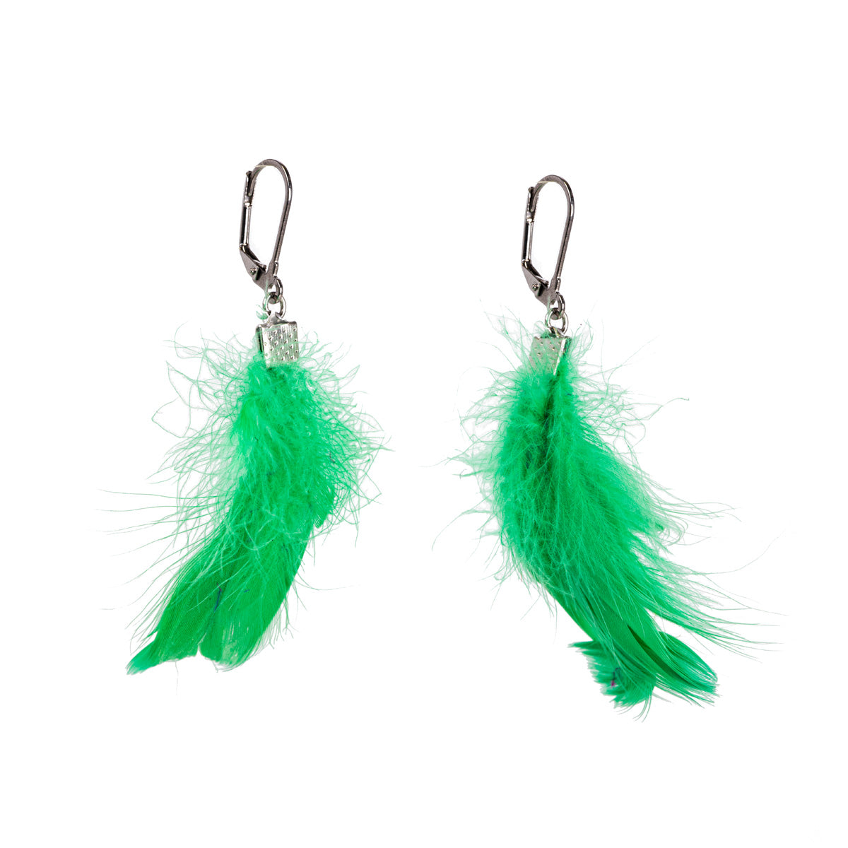 Feather earrings (steel 316L)