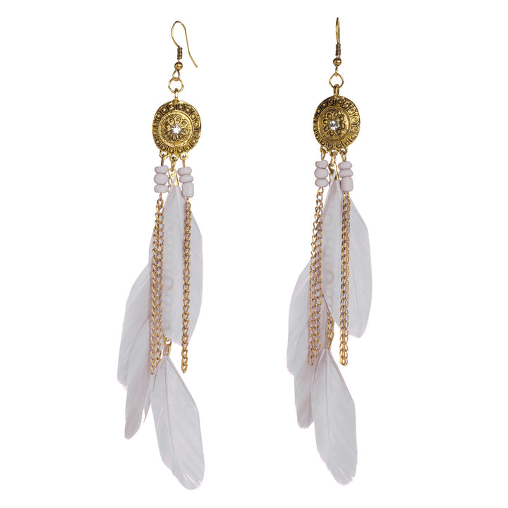 Decorative feather earrings 16cm