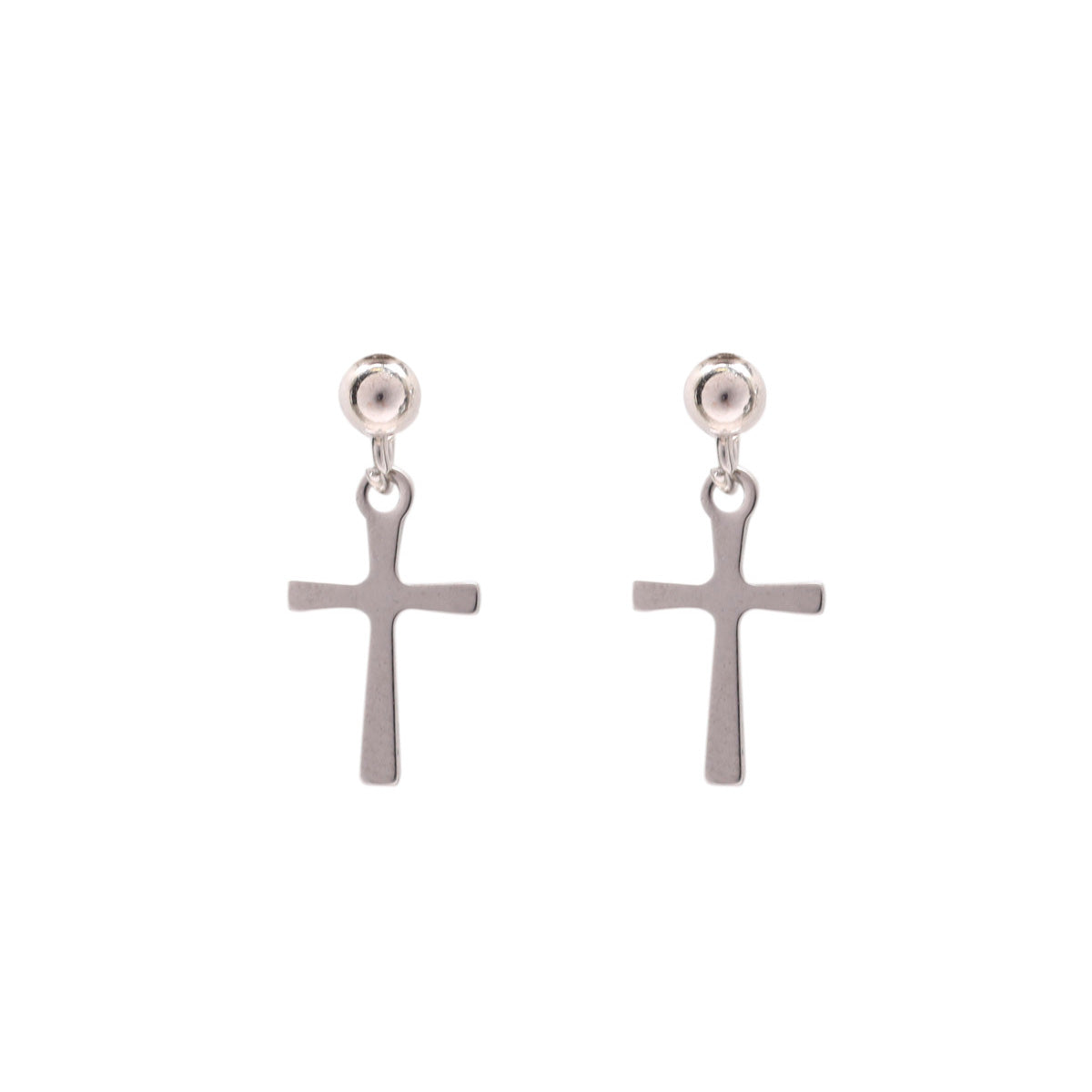 Cross earrings (steel 316L)