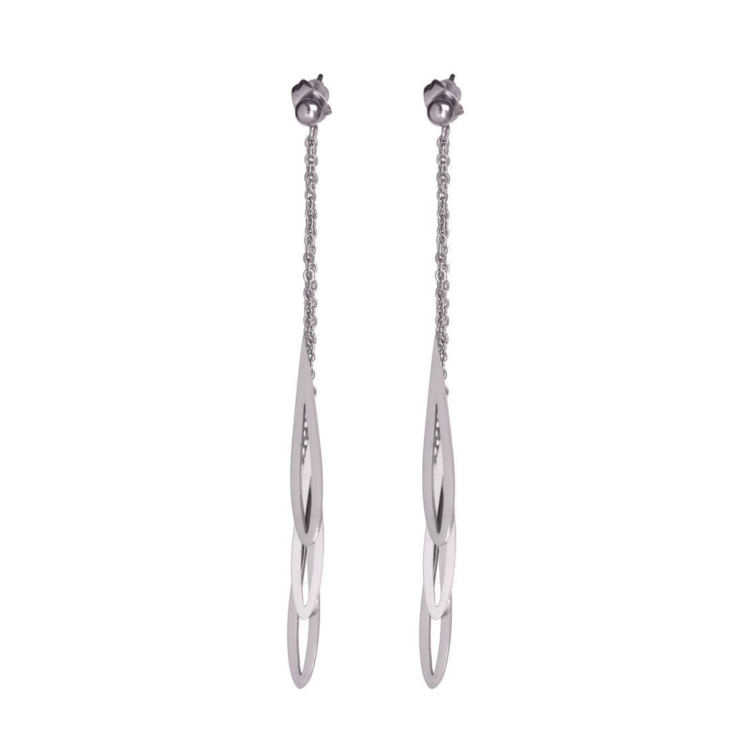 Ohrringe mit hängenden Tropfen (Stahl 316L)