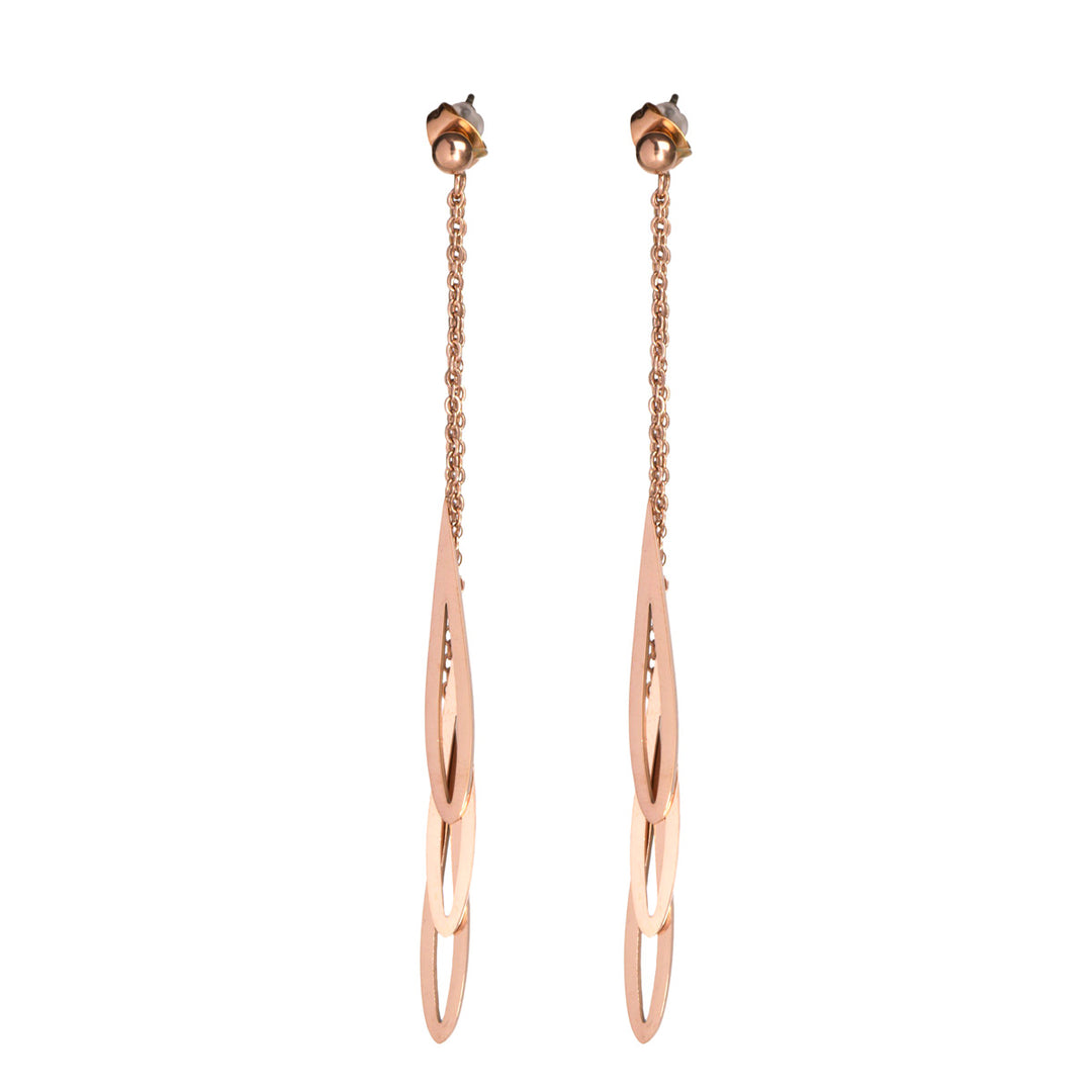 Ohrringe mit hängenden Tropfen (Stahl 316L)