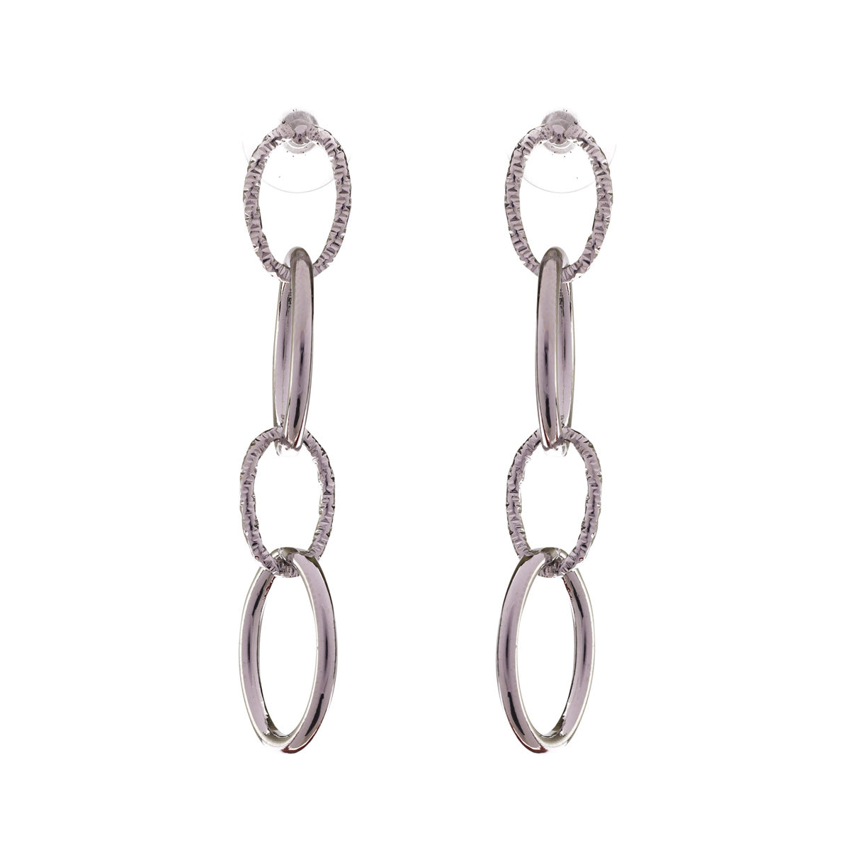 Hanging chain earrings