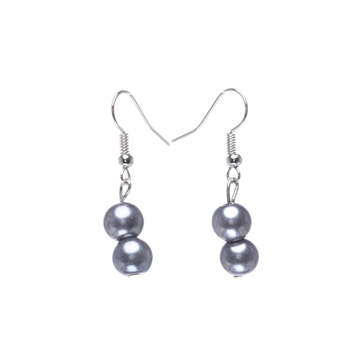 2 pearl dangling earrings