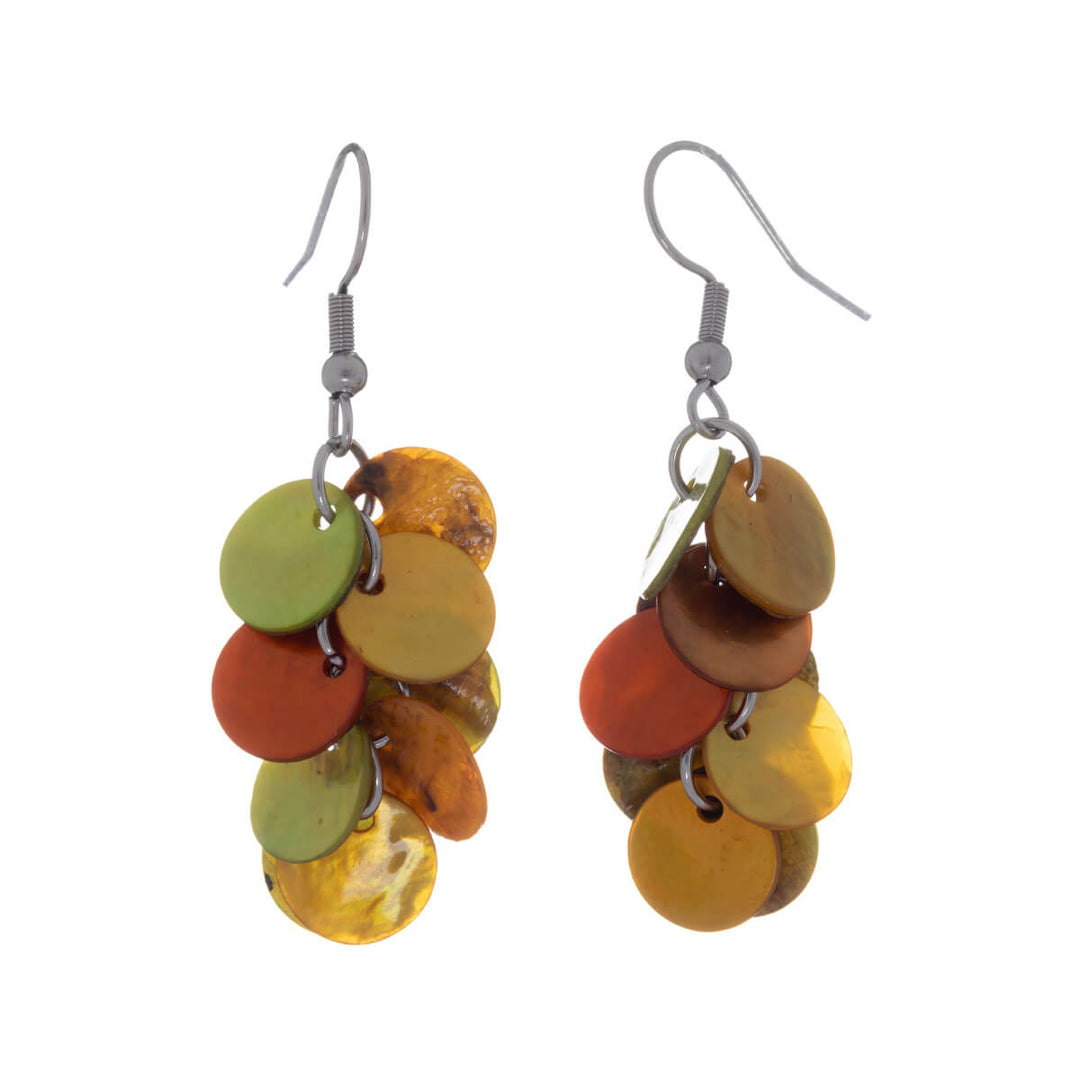 Hängande musslor örhängen (Steel 316L)