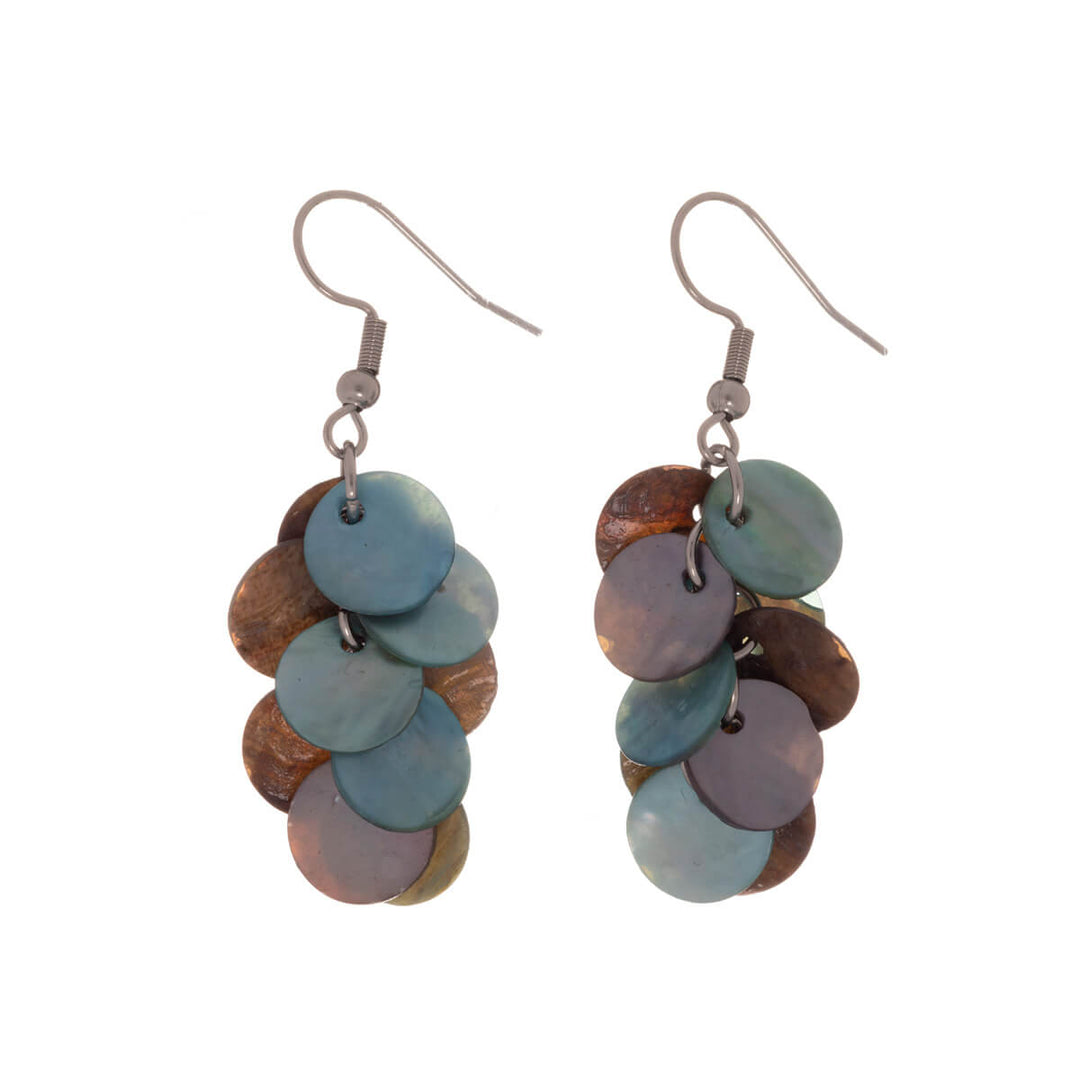 Hängande musslor örhängen (Steel 316L)