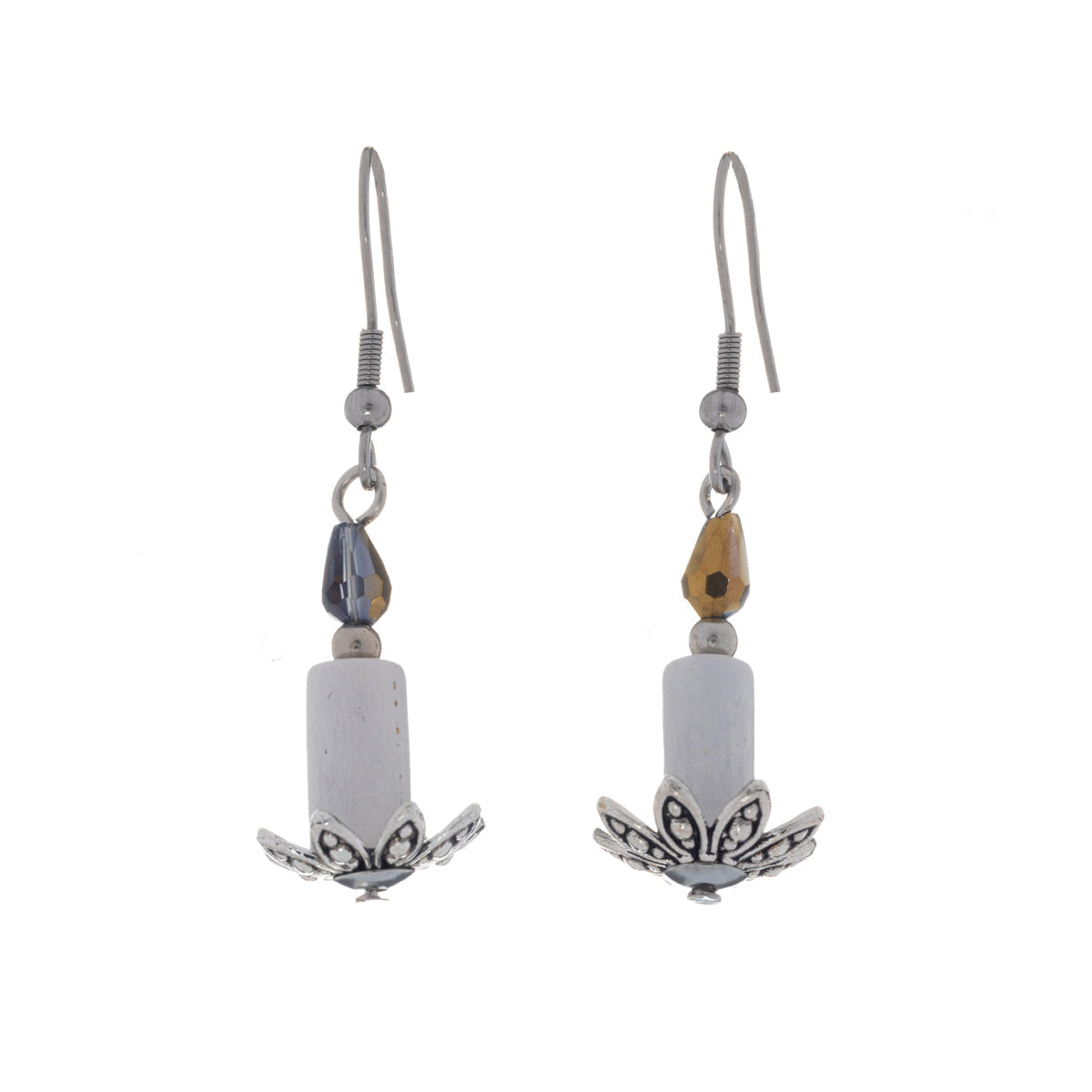 Advent Candle Christmas Earrings (Steel 316L)