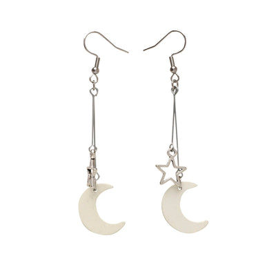 Moon and stars earring - Made in Finland (Steel 316L)
