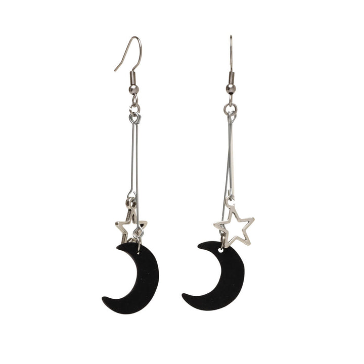 Moon and stars earring - Made in Finland (Steel 316L)