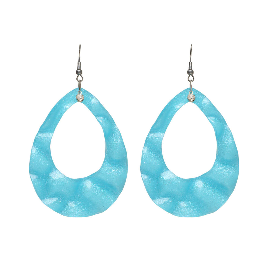 Plastic hanging earrings