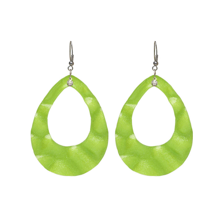 Plastic hanging earrings