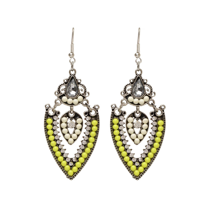 Multicolored hanging earrings