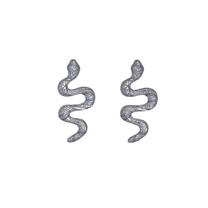 Hanging snake earrings