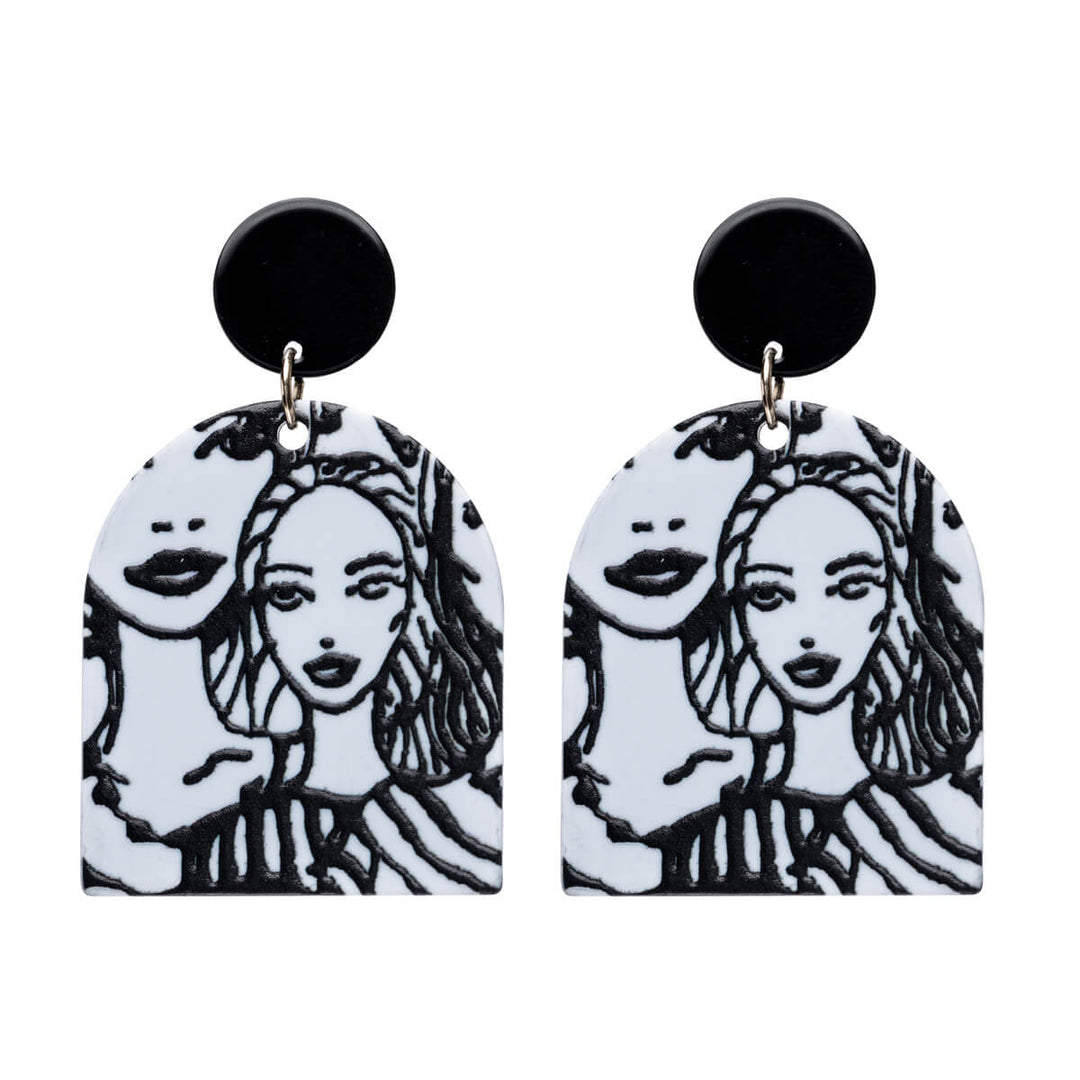 Plastkvinnor Bilar örhängen