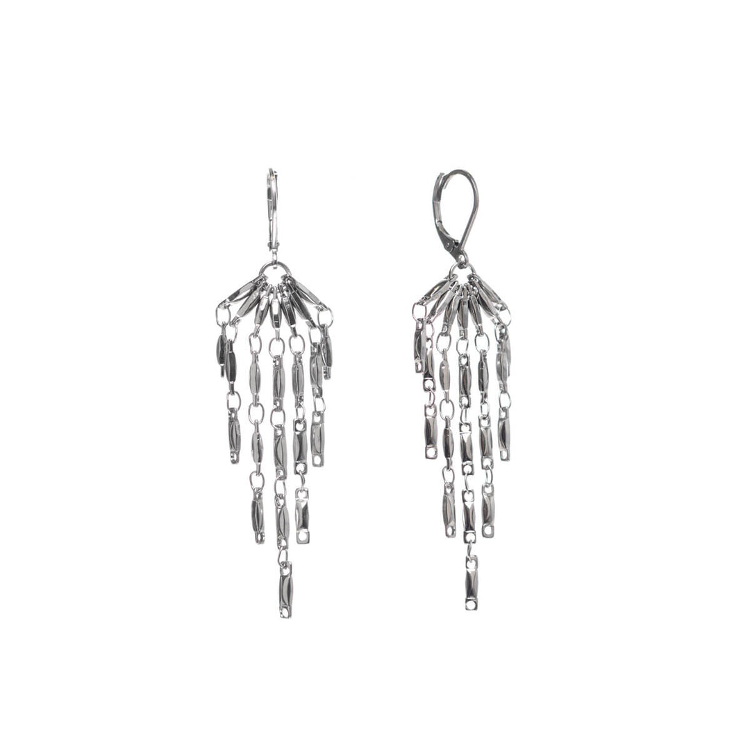 Hanging chain earrings (steel 316L)