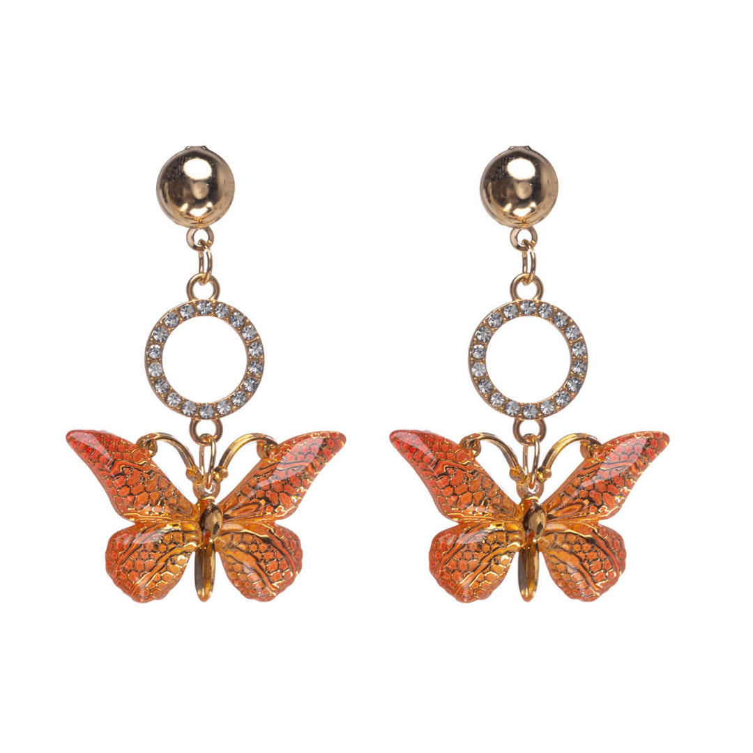 Sparkling butterfly earrings