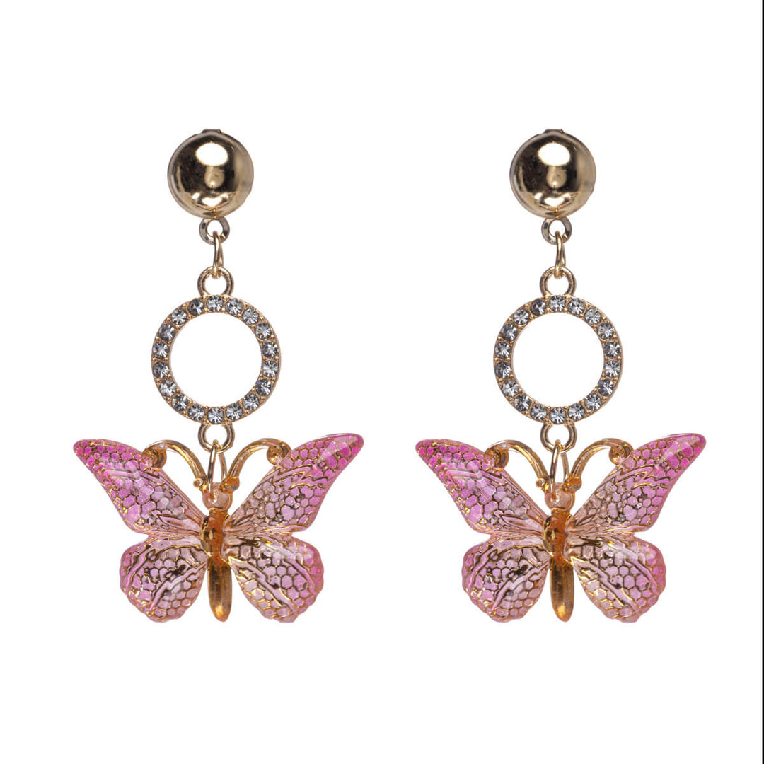 Sparkling butterfly earrings