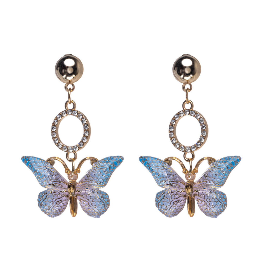 Sparkling butterfly earrings