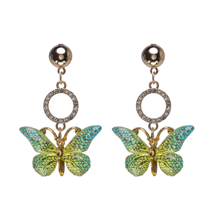 Sparkling butterfly earrings