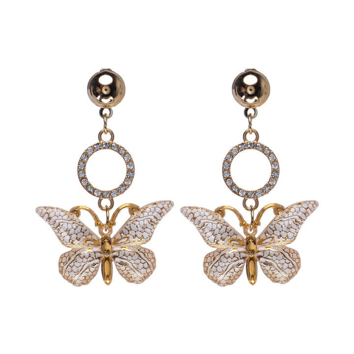 Sparkling butterfly earrings