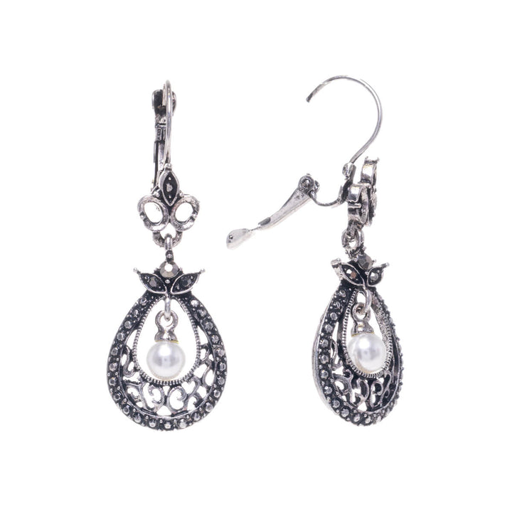Hängende Perlentropfen-Ohrringe