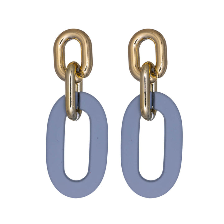 Hanging cable chain earrings