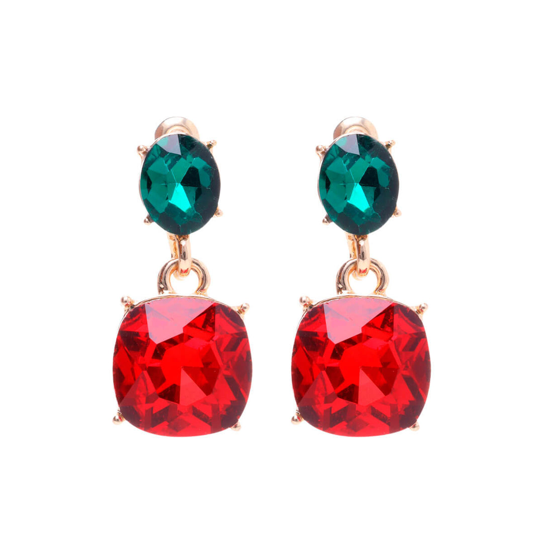 Two-piece hanging earrings for celebrations