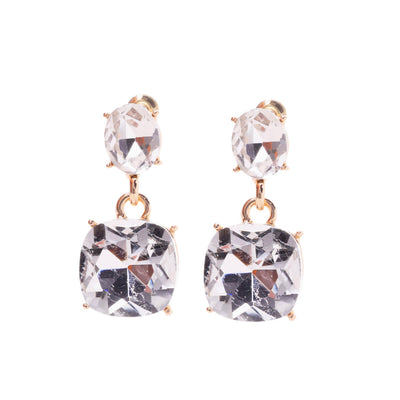 Two-piece hanging earrings for celebrations
