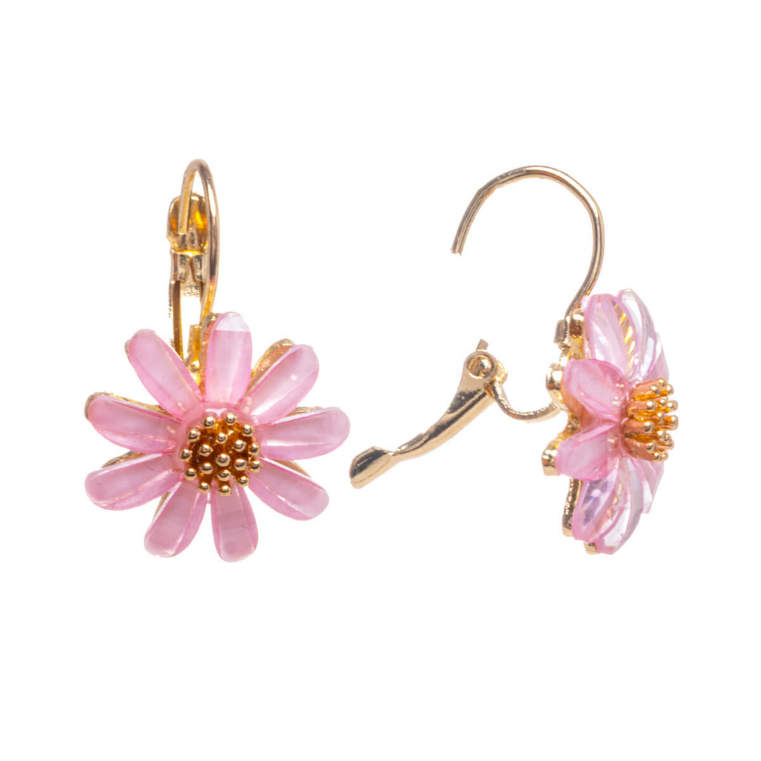 Hanging flower earring with hook