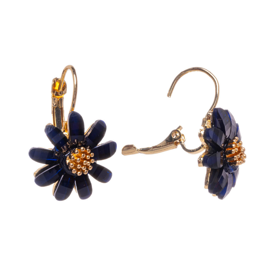 Hanging flower earring with hook