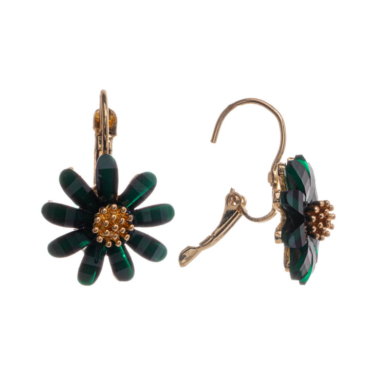 Hanging flower earring with hook