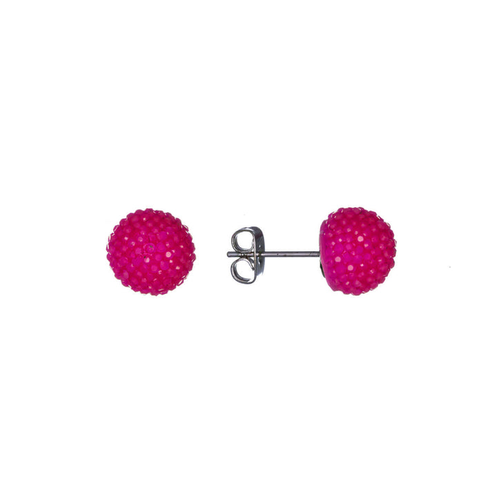 Shiny ball earrings 10mm