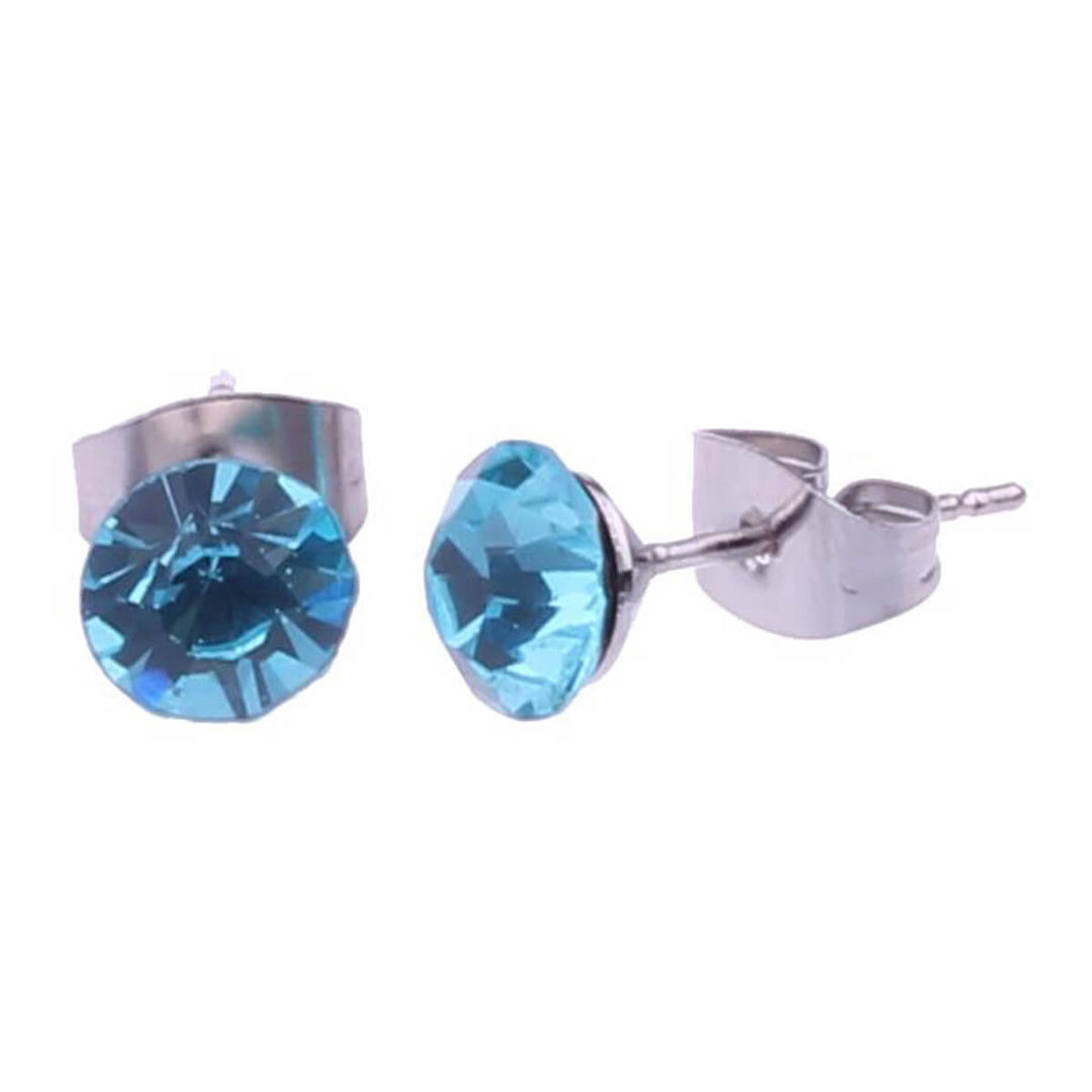 Glassy earrings 7mm