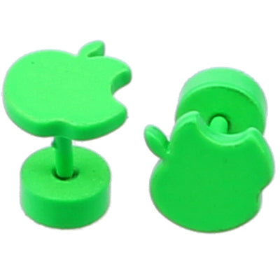 Steel earrings Apple