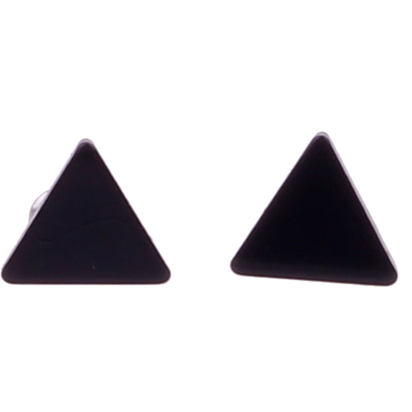 Steel triangle earrings 9mm