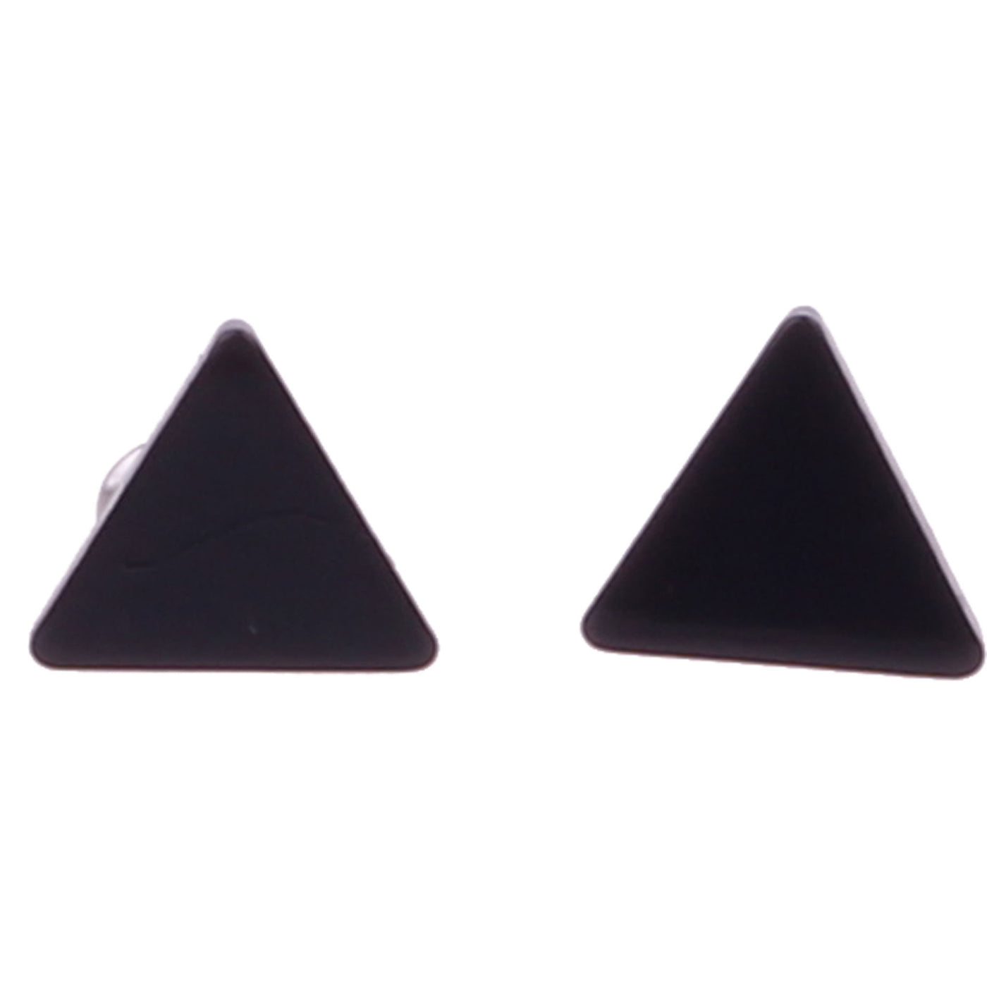 Steel triangle earrings 7mm