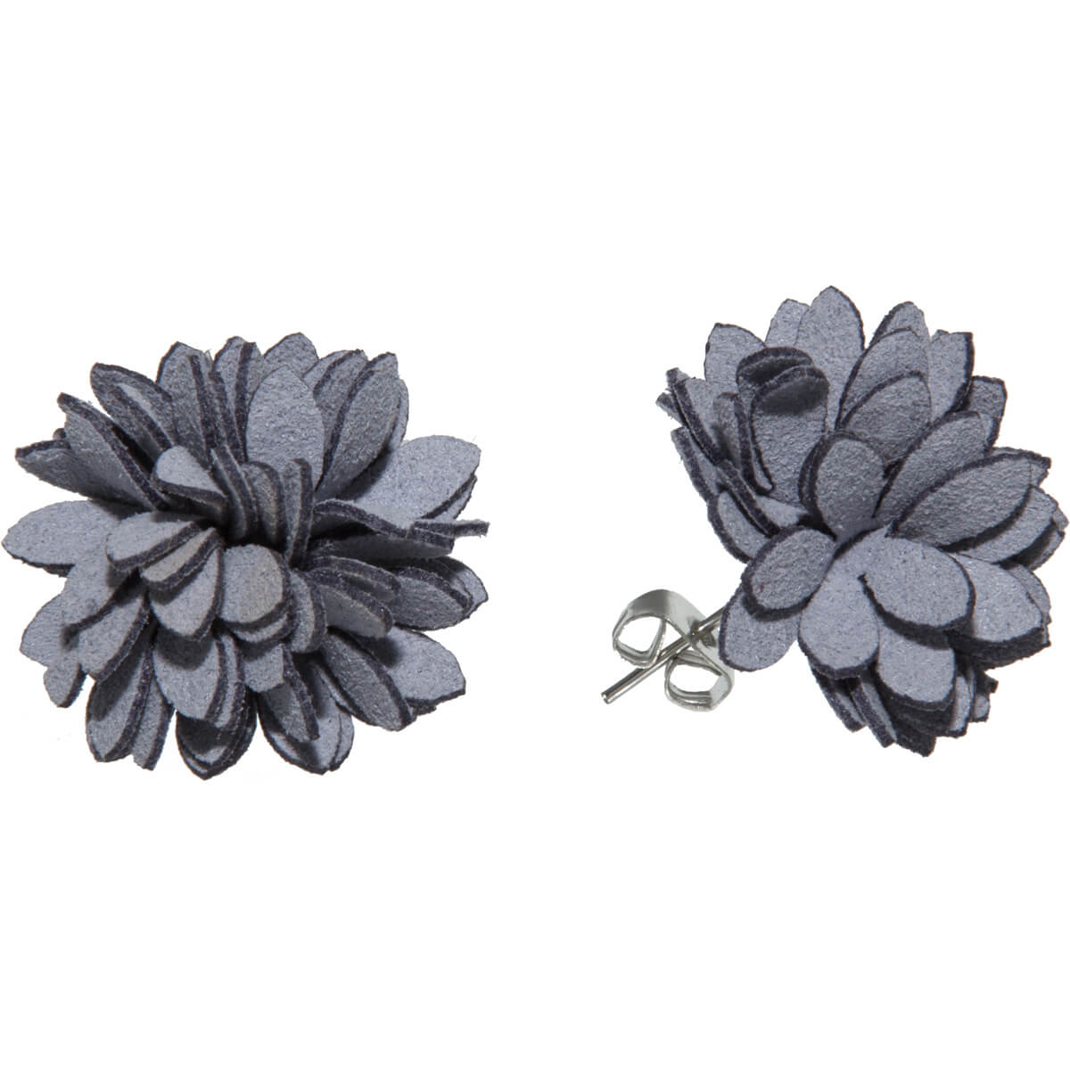 Matte flower earrings