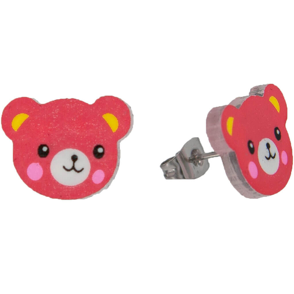 Teddy bear earrings